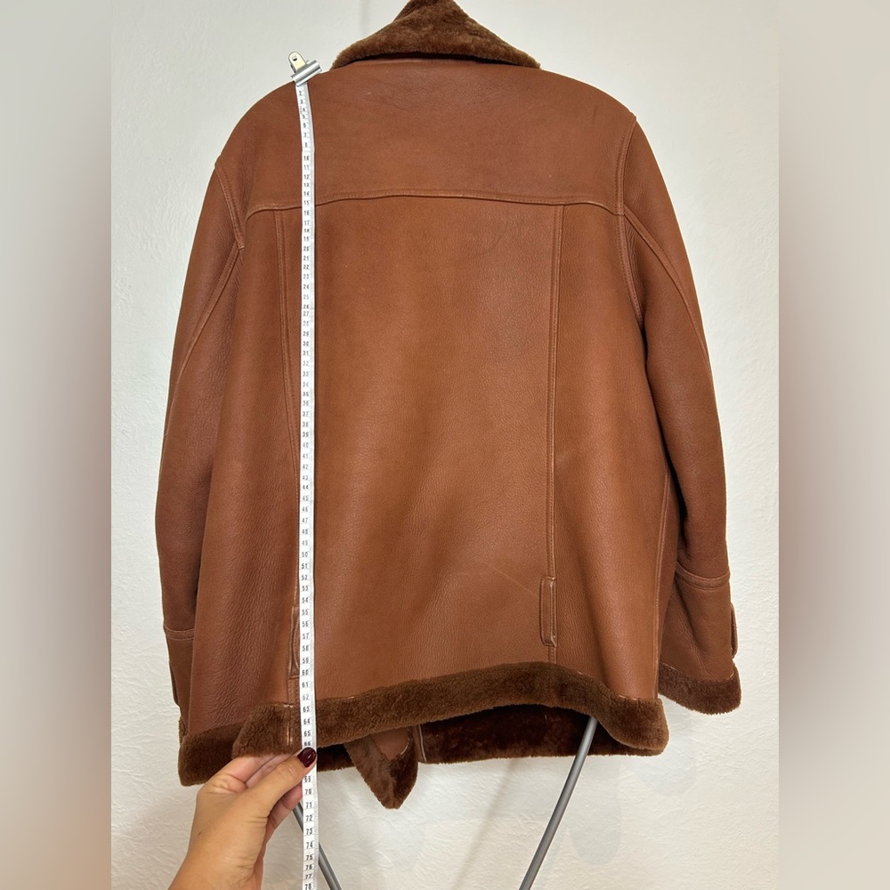 Annabelle Brown Shearling Jacket - Picture 10 of 11